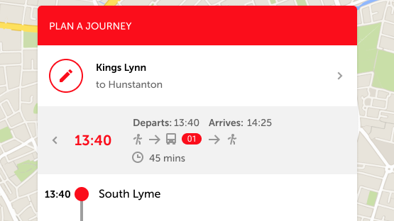 Journey Planner instructions
