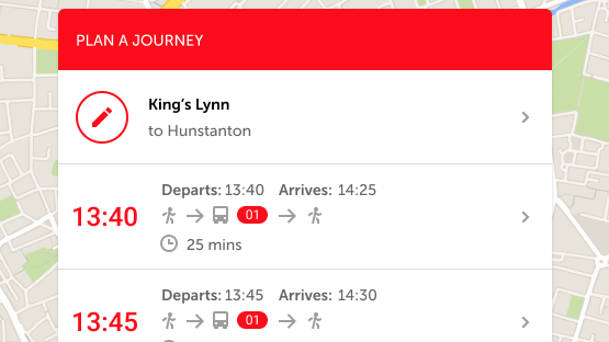 Journey Planner instructions